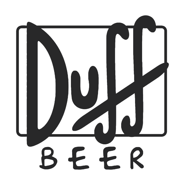 Duff beer logo duff beer homer simpson duffman ale decal sticker by antonio c wittrock