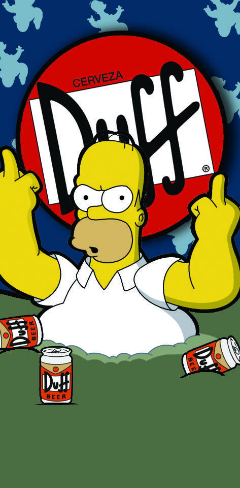 Homer and duff wallpaper by sirpantro