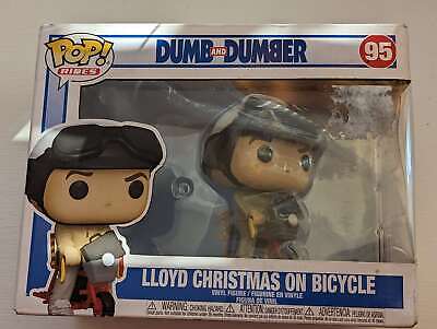 Dumb and dumber pop rides vinyl figure lloyd christmas on bicycle funko for sale online