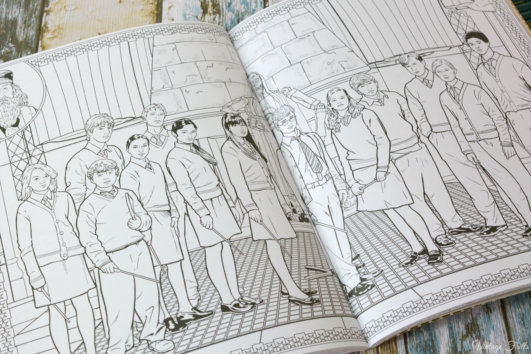 Harry potter colouring book dumbledores army â vintage frills