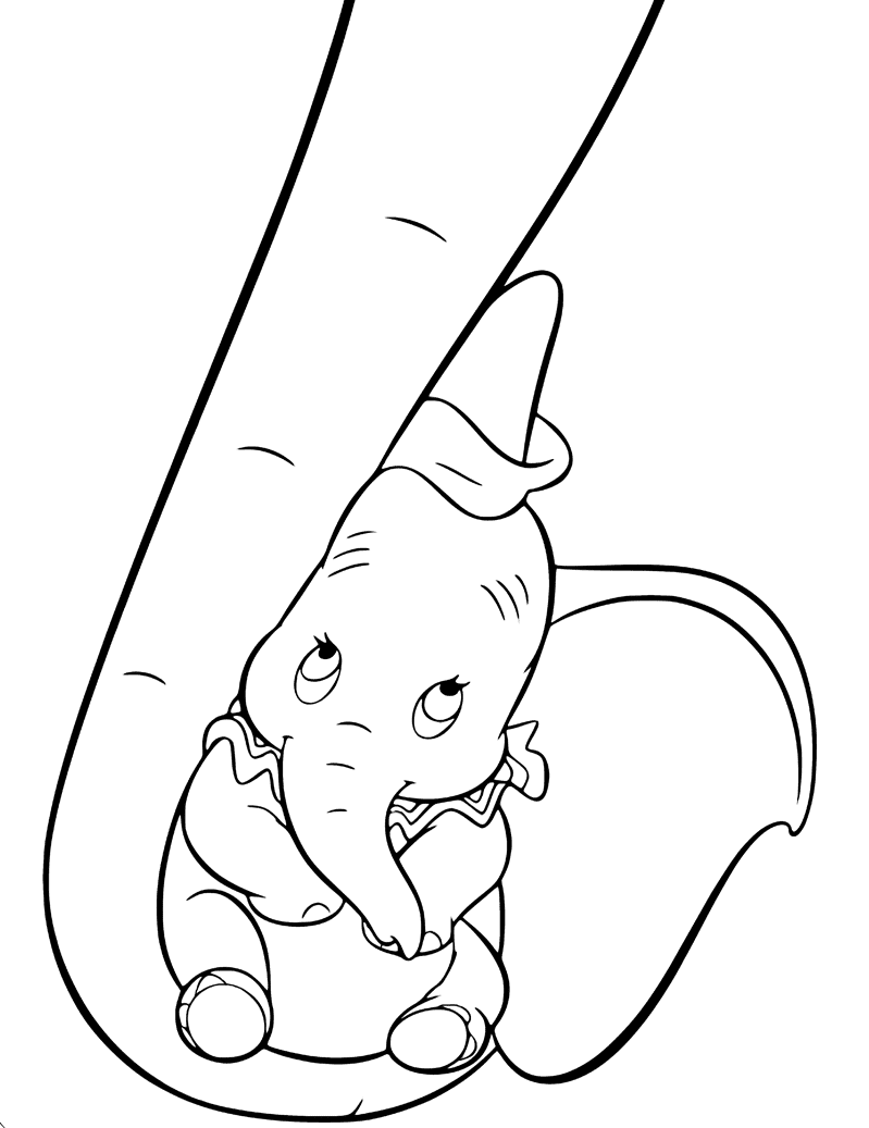 Dumbo coloring pages printable for free download