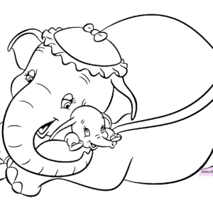 Dumbo coloring pages printable for free download