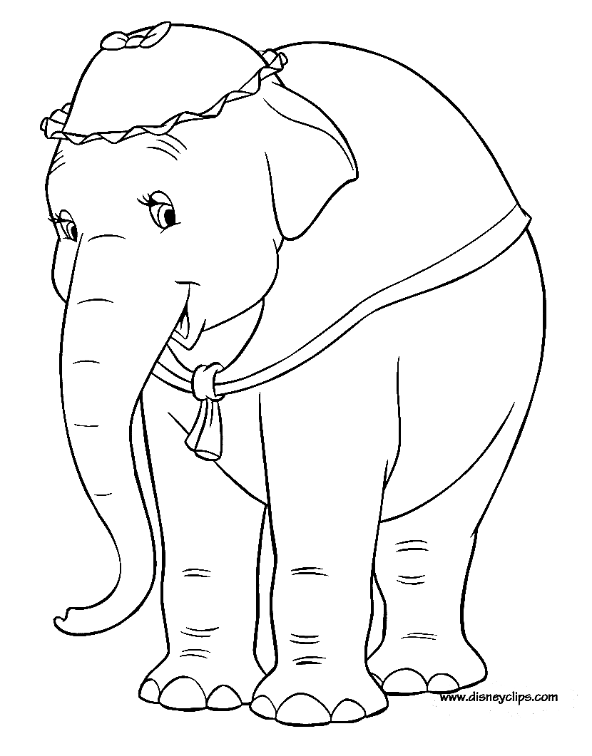 Dumbo coloring pages printable for free download