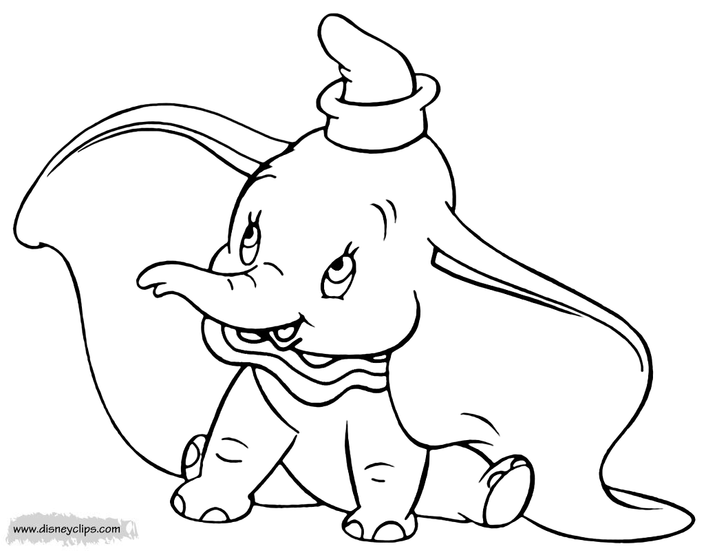 Dumbo coloring pages