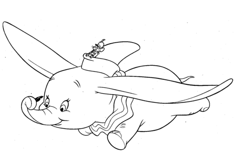 Dumbo coloring pages free coloring pages