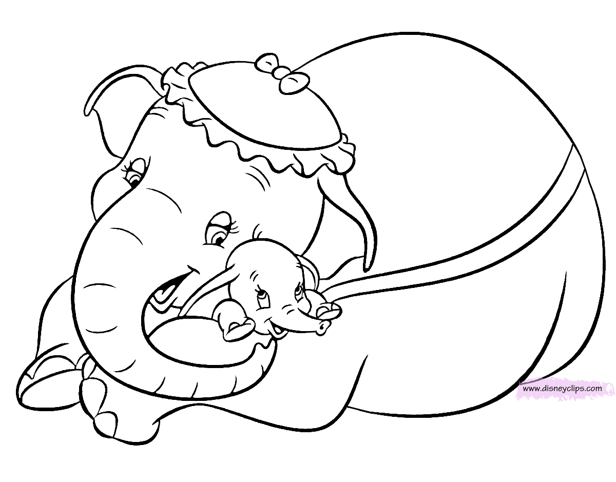 Dumbo coloring pages