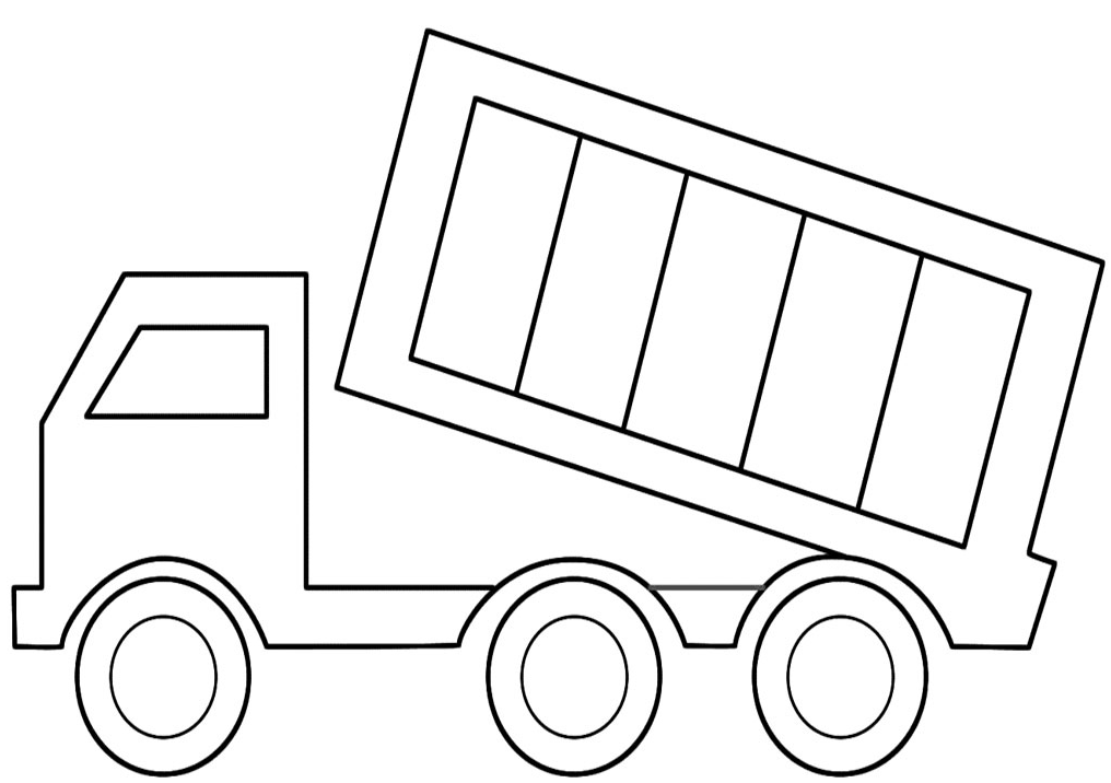 Free printable dump truck coloring pages for kids