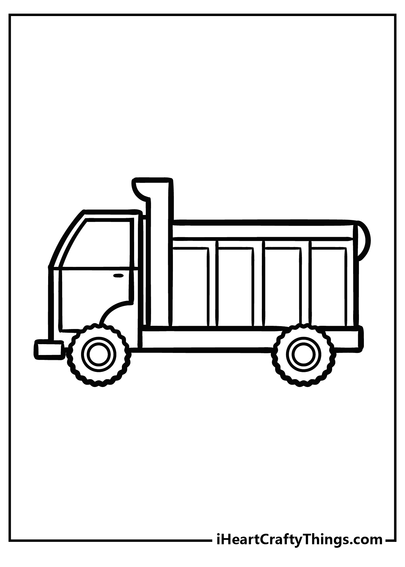 Dump truck coloring pages free printables