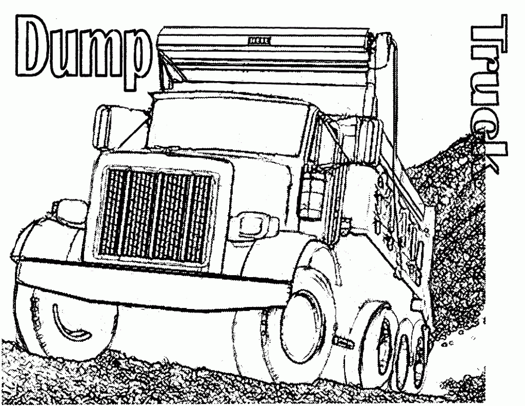 Free printable dump truck coloring pages for kids truck coloring pages coloring pages for kids cars coloring pages