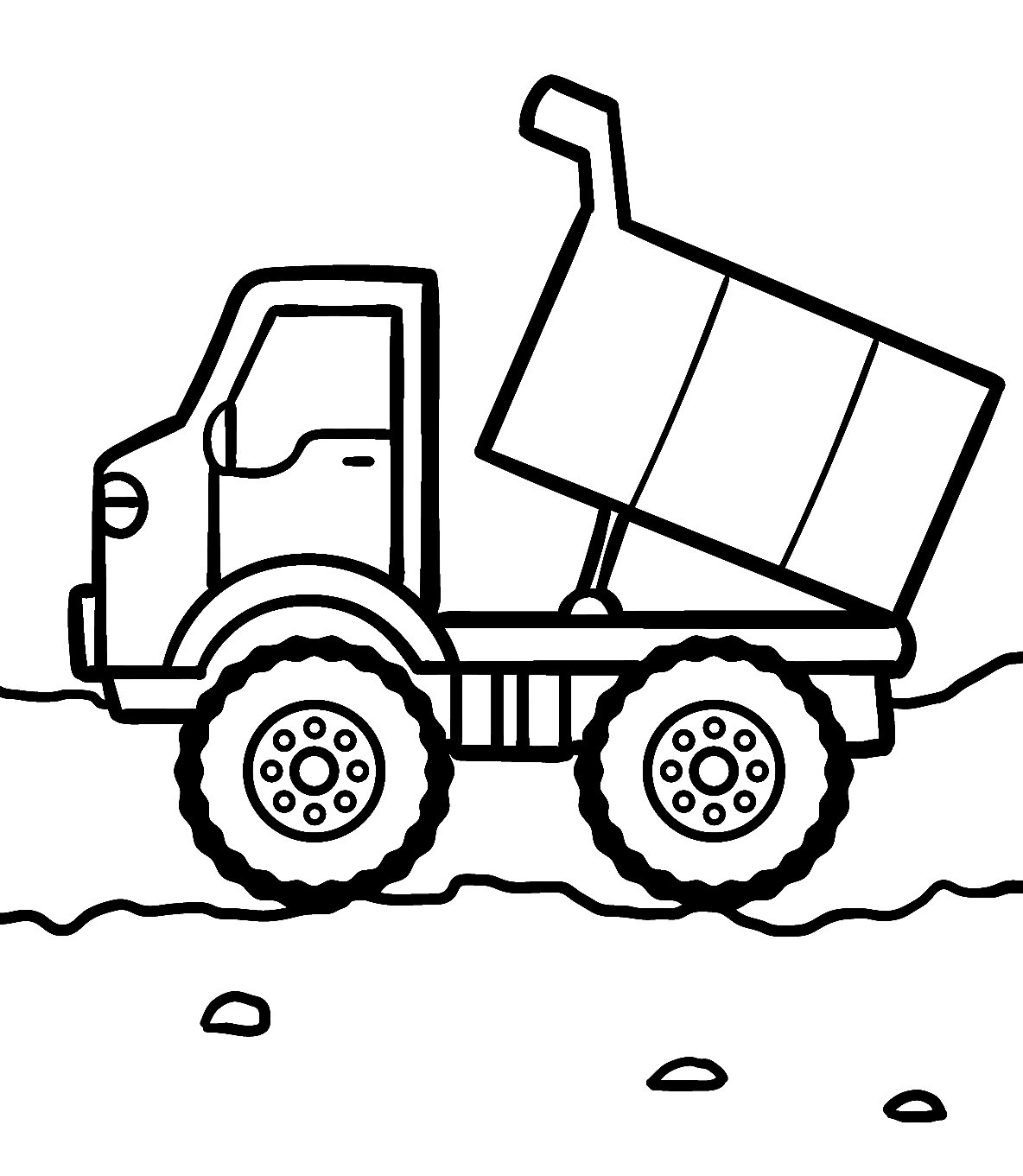 Dump truck coloring pages printable for free download