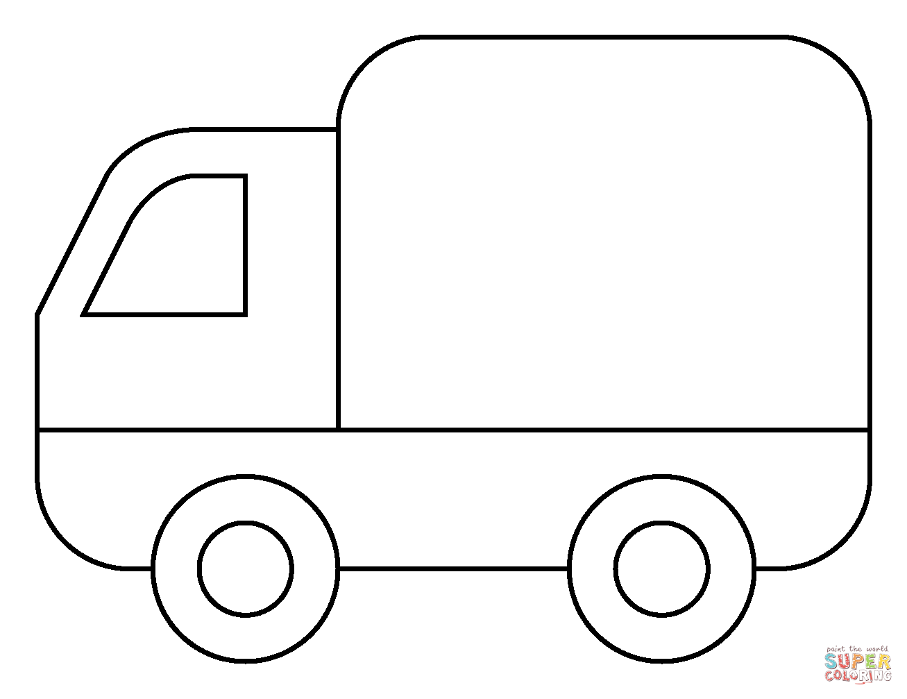 Delivery truck emoji coloring page free printable coloring pages