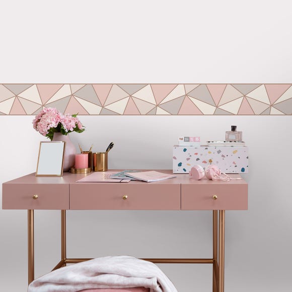 Apex rose gold self adhesive wallpaper border