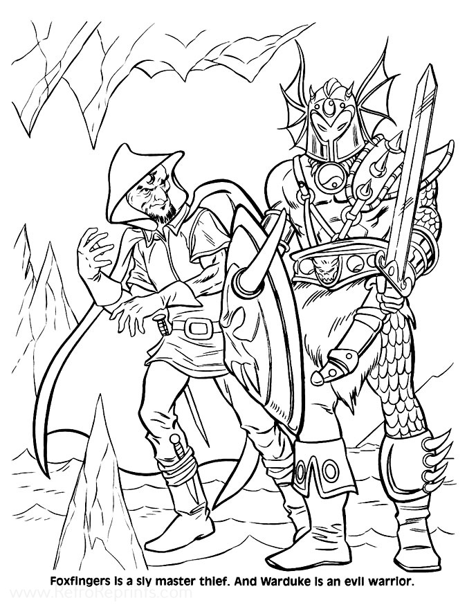 Dungeons dragons coloring pages coloring books at retro reprints