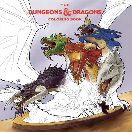 The dungeons dragons coloring book by official dungeons dragons licensed books