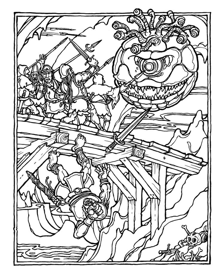 The official advanced dungeons and dragons coloring book