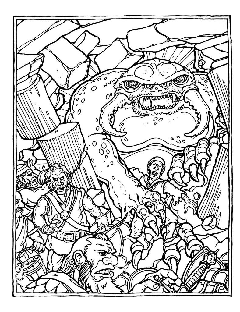 The official advanced dungeons and dragons coloring book