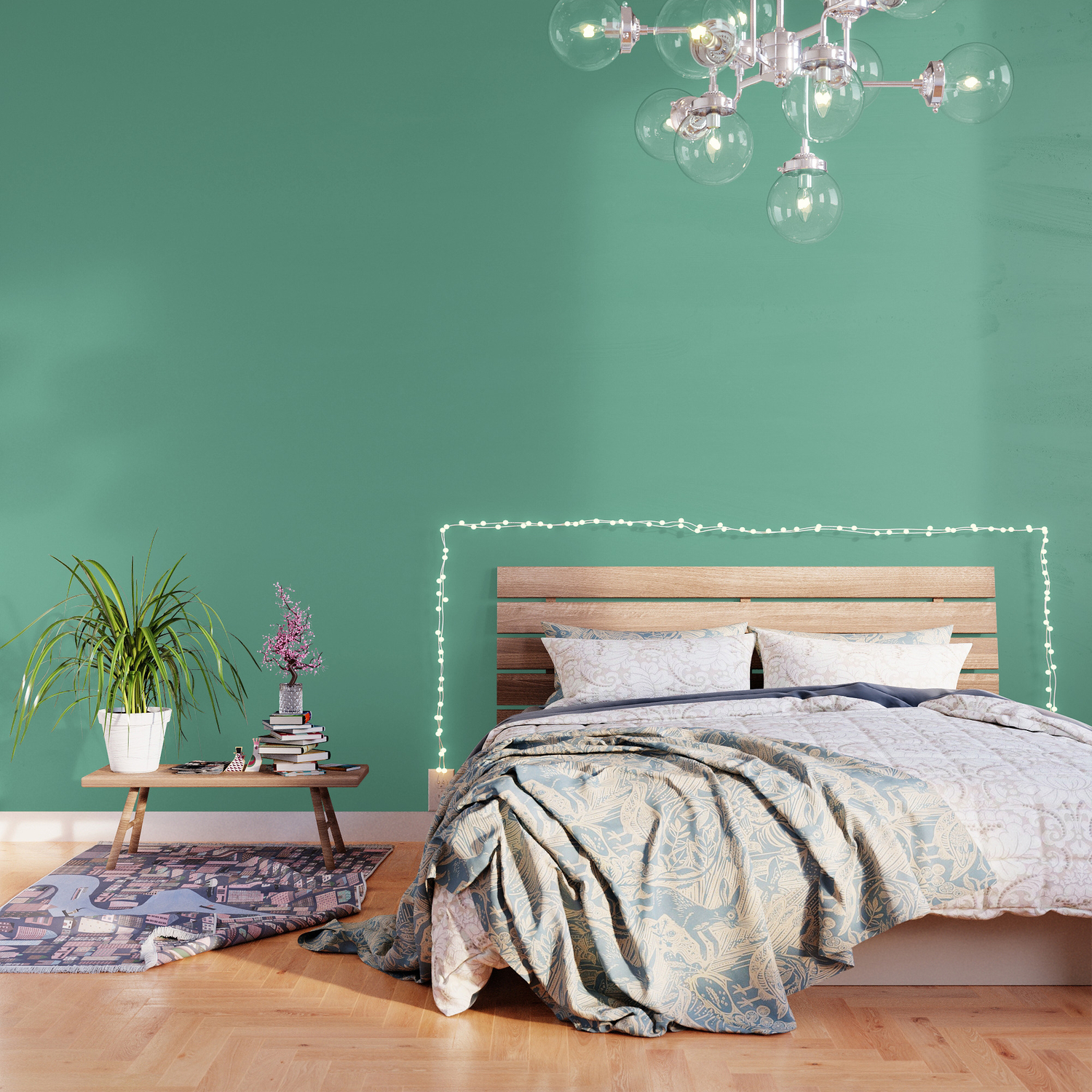 Dunn edwards curated colors arboretum dark mint green de solid color wallpaper by simply solids now over colors for y