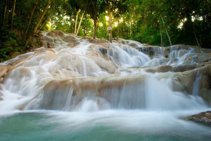 Dunns river falls stock image image of gardens cascades