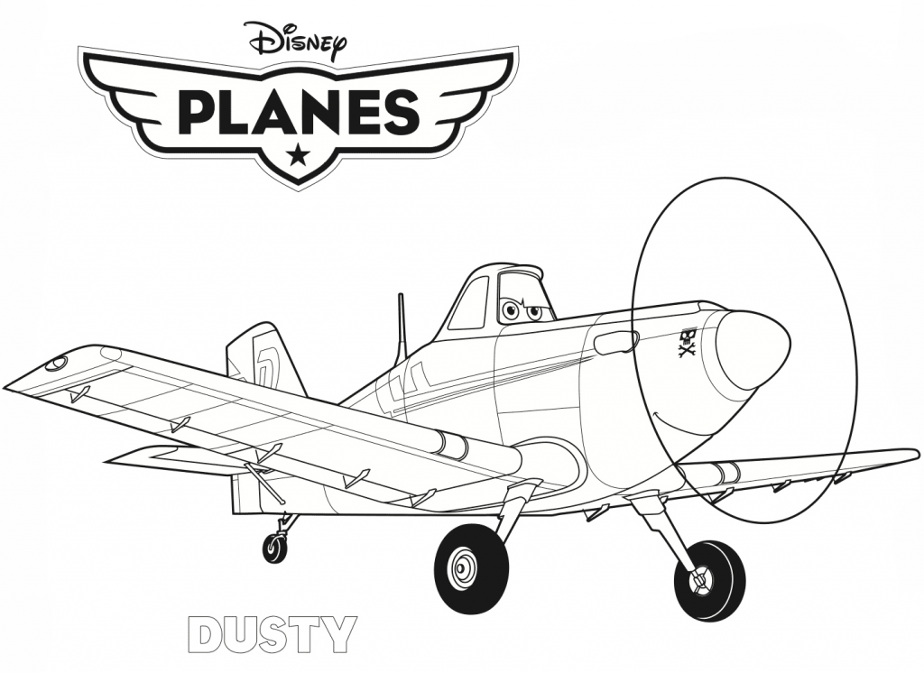 Planes coloring pages