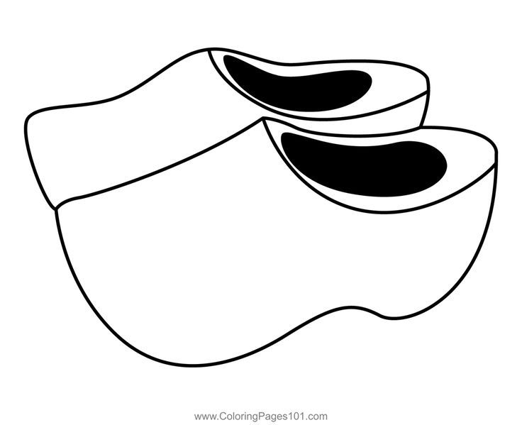 Dutch shoes coloring page coloring pages coloring pages for kids color