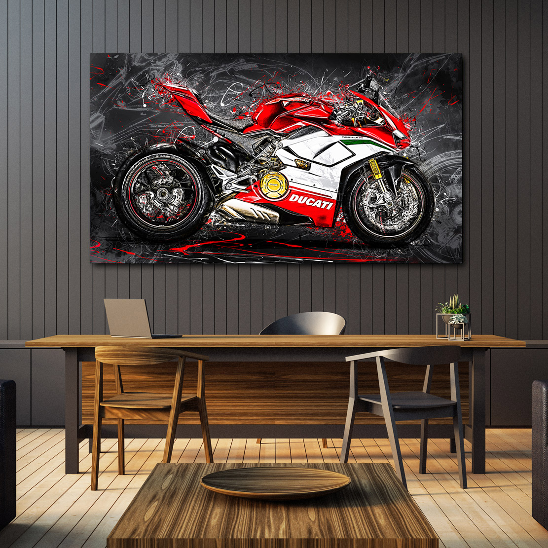 Ducati panigale v motorrad bilr auf leinwand kaufen