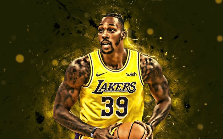 Herunterladen hintergrundbild dwight howard k nba los angeles lakers basketball