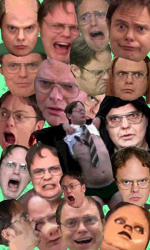 Many faces of dwight schrute the office show office christmas episodes dwight schrute wallpaper aesthetic