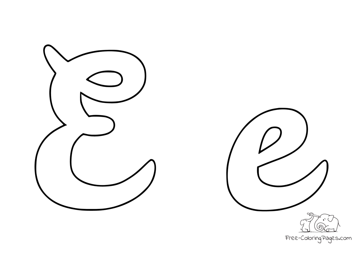 Coloring page letter