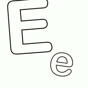 Letter e coloring pages printable for free download