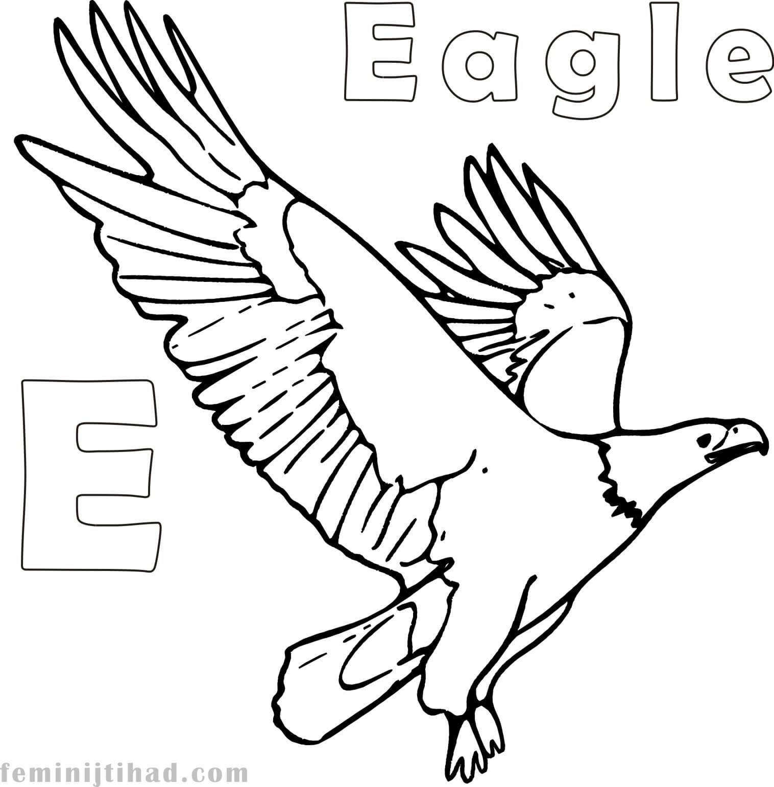 Printable eagle coloring pages pdf