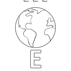 Letter e coloring pages printable for free download