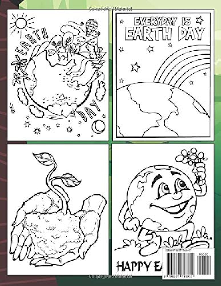 Earth day loring book for kids earth loring pages perfect gift idea for kids publishing real shot books