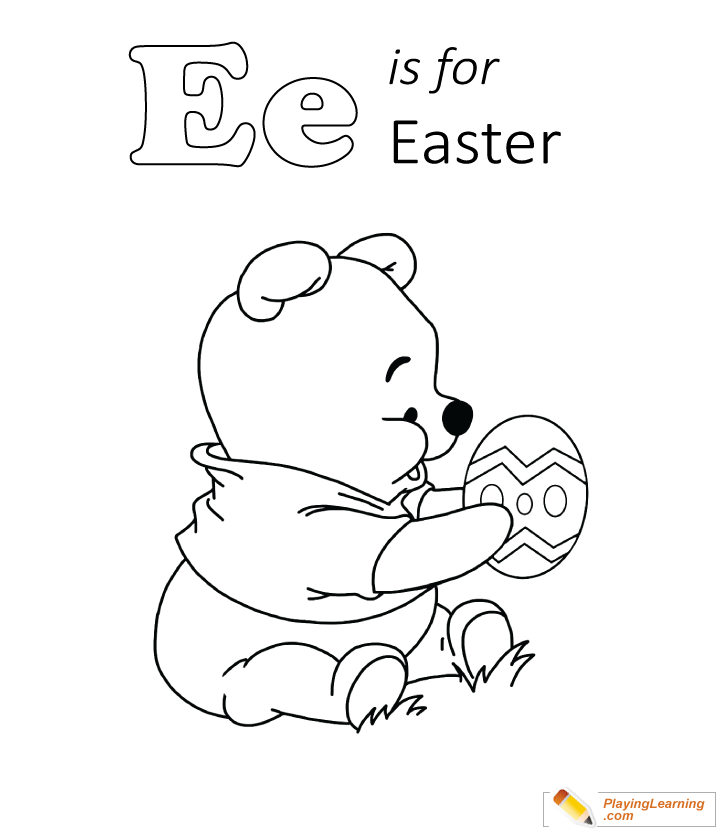 Letter e is for easter coloring page free letter e is for easter coloring page