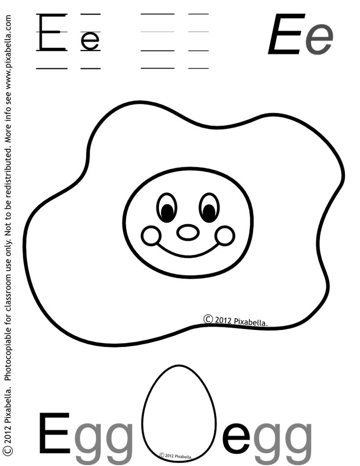 E e is for egg coloring page math coloring worksheets coloring letters color worksheets for preschool