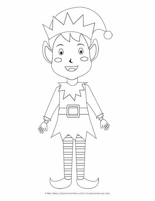 Free printable build an elf christmas activity mrs merry