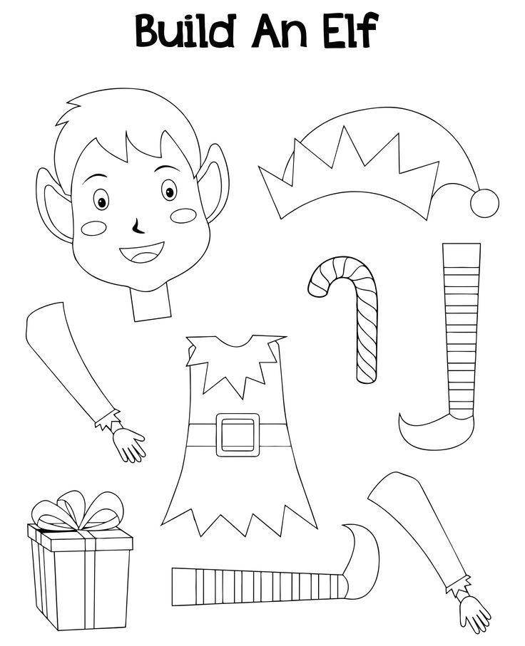 Elf christmas printable activity elf crafts printable christmas templates christmas templates