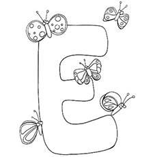 Top free printable letter e coloring pages online