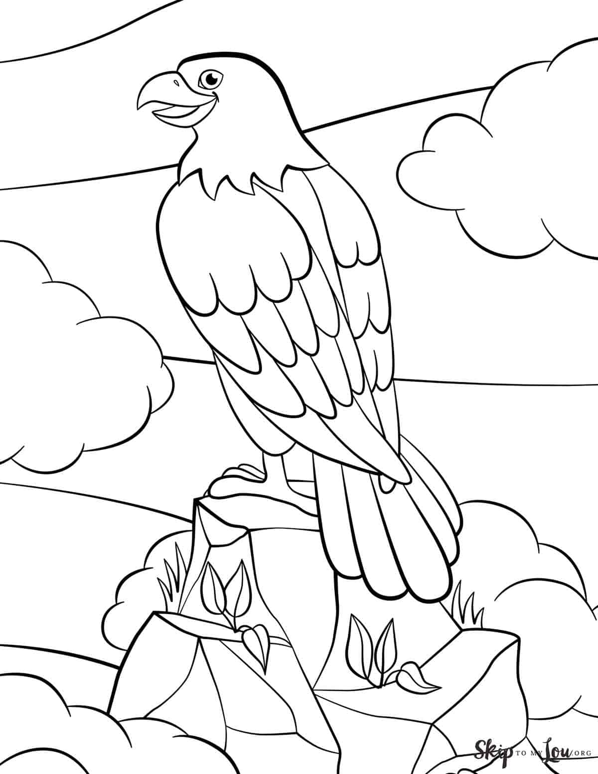 Bald eagle coloring pages skip to my lou