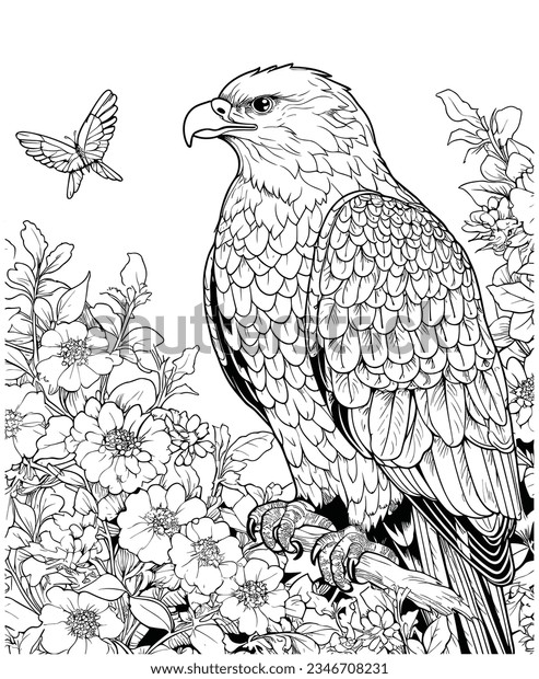 Best eagle coloring pages royalty