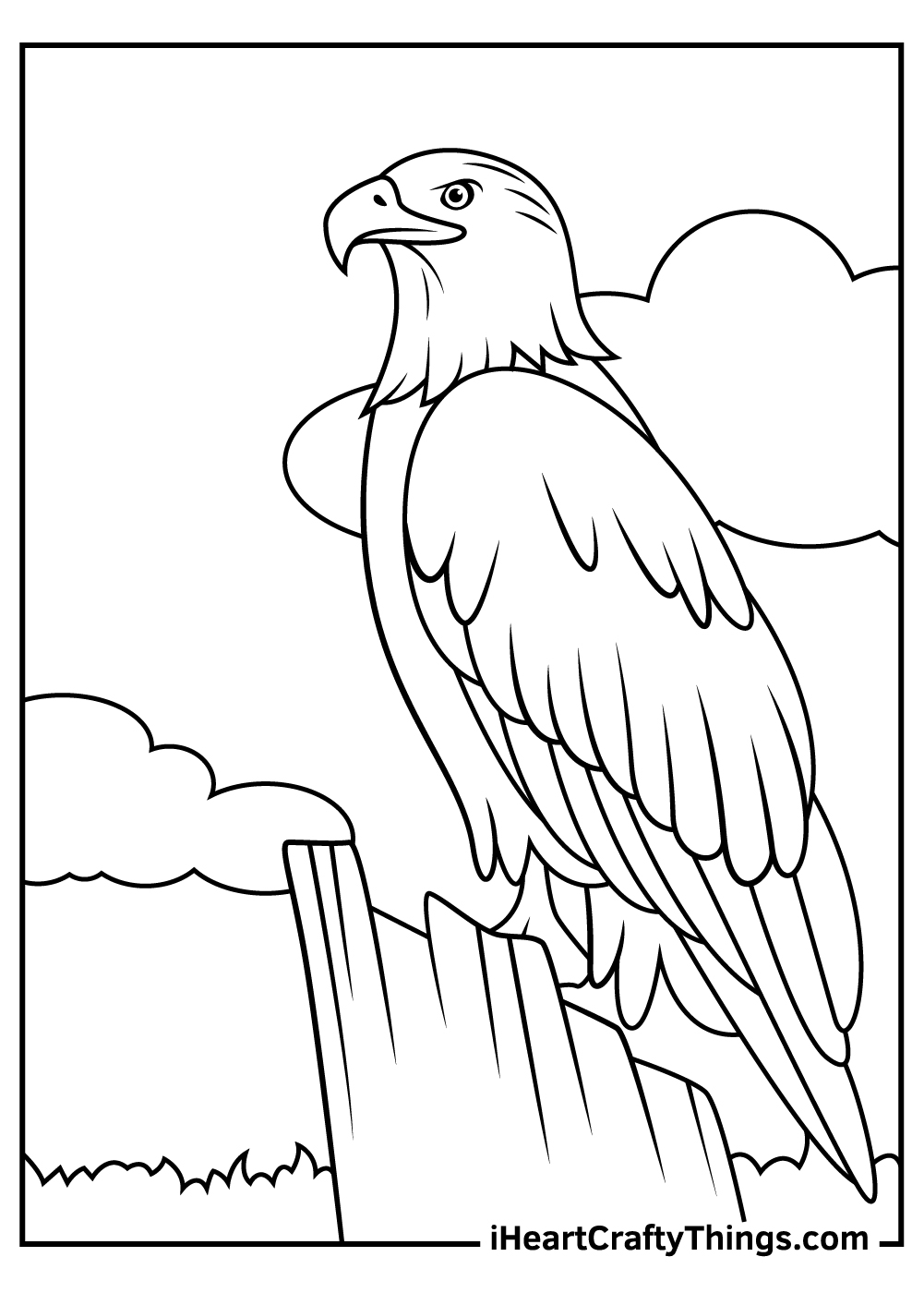 Bald eagle coloring pages updated