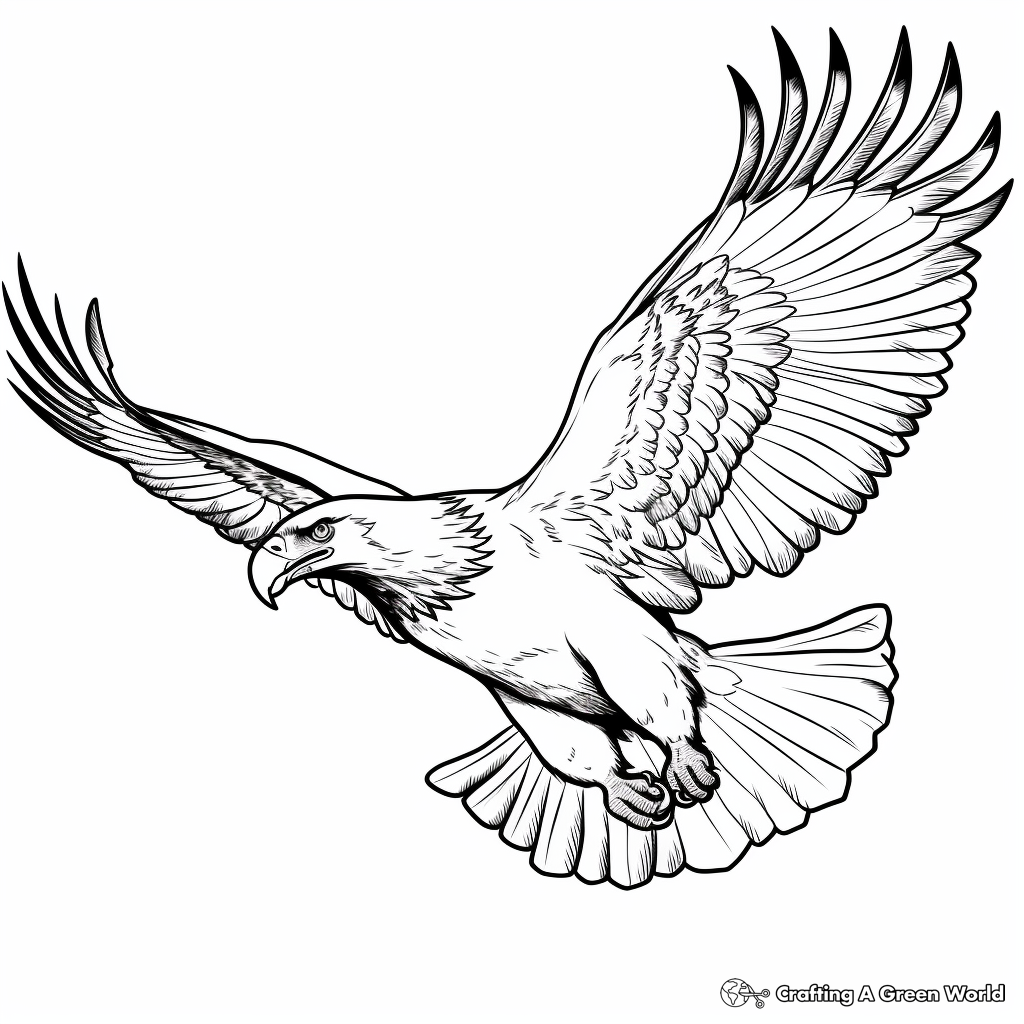 Bald eagle coloring pages