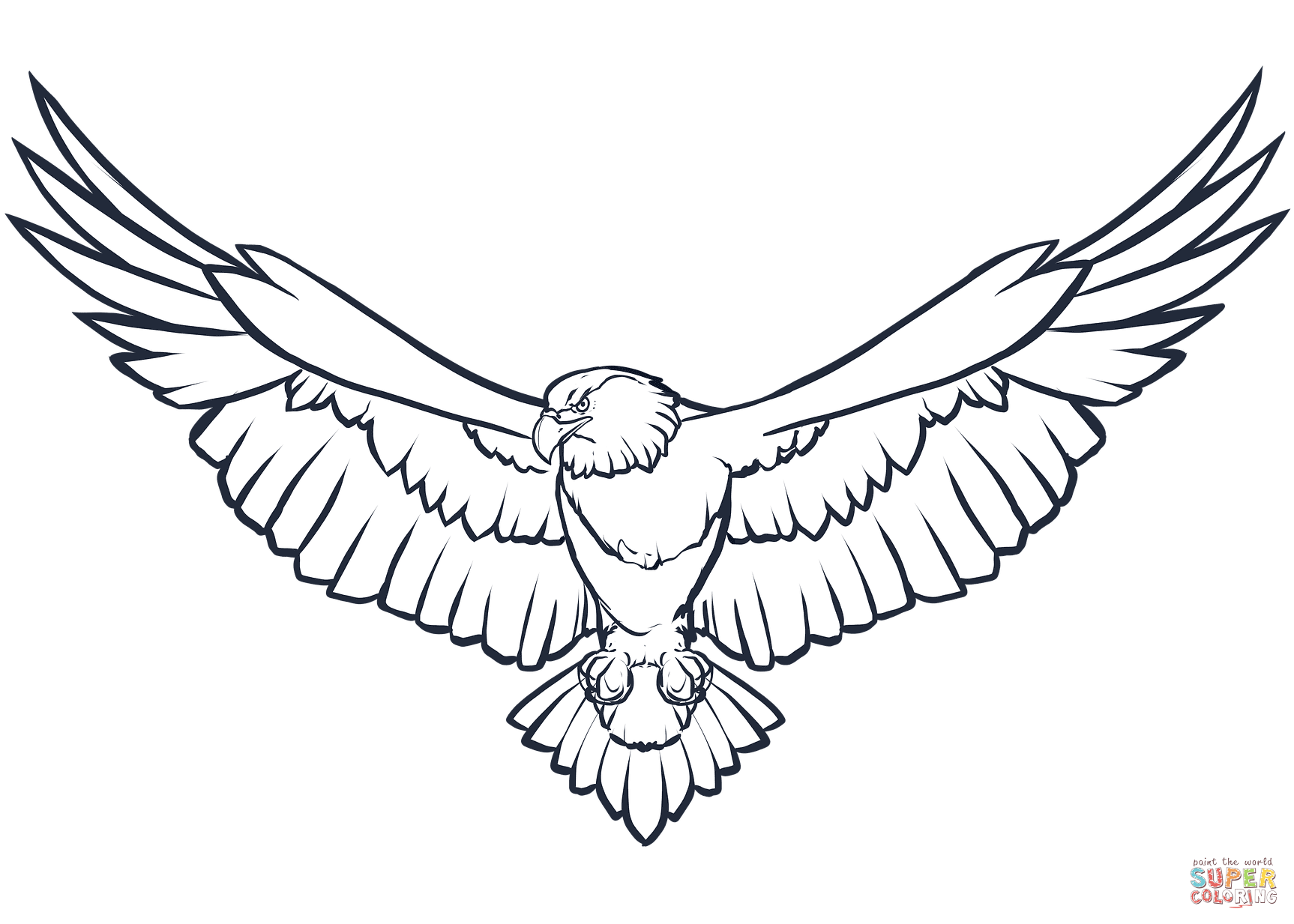 Bald eagle coloring page free printable coloring pages