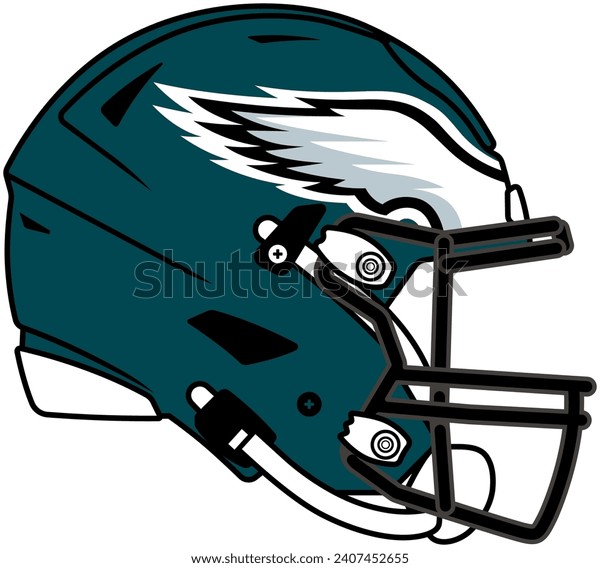 Philadelphia eagles helmet over royalty