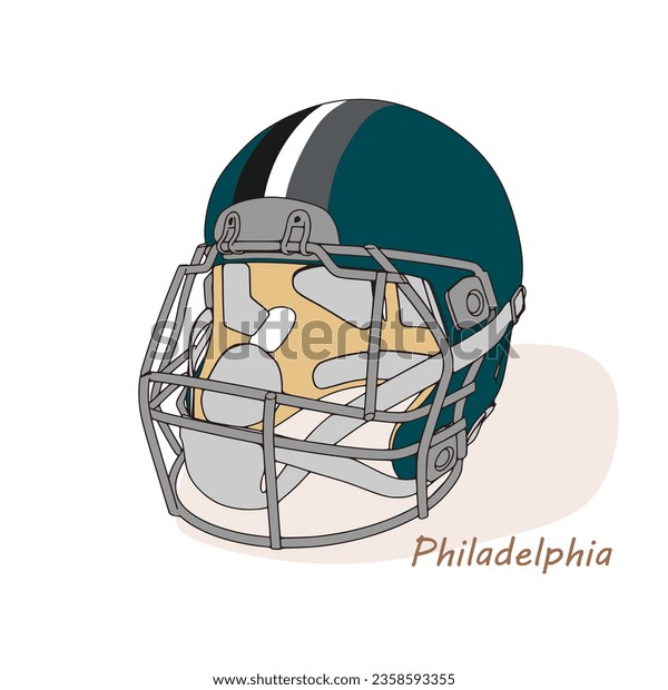 Philadelphia eagles helmet over royalty