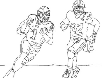 Philadelphia eagles football coloring page by we are art tpt