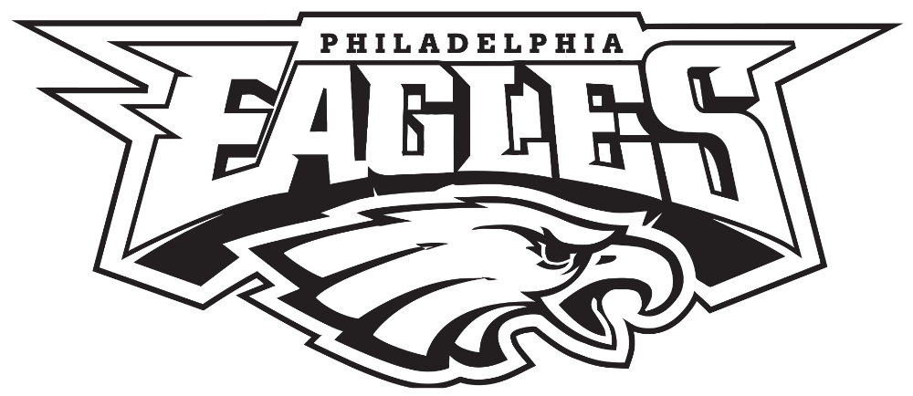Wall sticker usa football coloring pages eagles football team philadelphia eagles logo