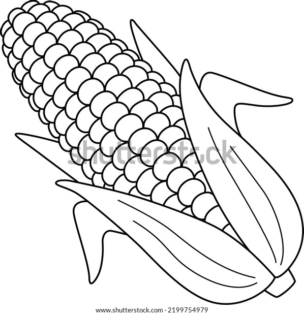 Thousand corn coloring page royalty