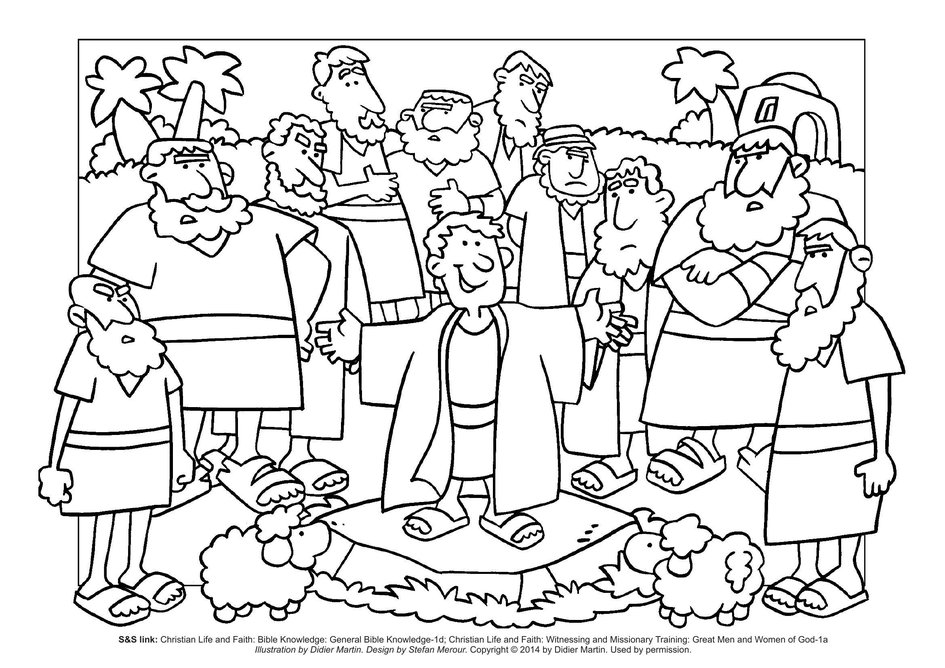 Coloring page old testament from shepherd to slave to ruler my wonder studio