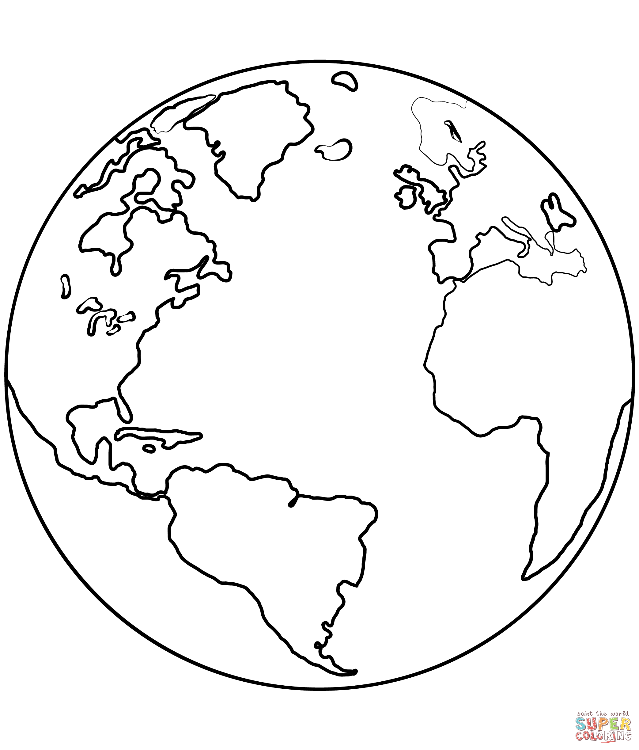 Earth coloring page free printable coloring pages