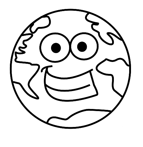 Earth coloring pages printable for free download